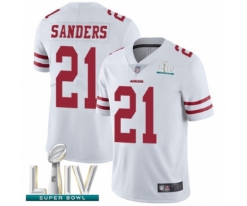 Youth San Francisco 49ers #21 Deion Sanders White Vapor Untouchable Limited Player Super Bowl LIV Bound Football Jersey