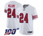 Youth San Francisco 49ers #24 K'Waun Williams Limited White Rush Vapor Untouchable 100th Season Football Jersey