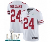 Youth San Francisco 49ers #24 K'Waun Williams White Vapor Untouchable Limited Player Super Bowl LIV Bound Football Jersey
