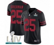 Youth San Francisco 49ers #25 Richard Sherman Black Vapor Untouchable Limited Player Super Bowl LIV Bound Football Jersey