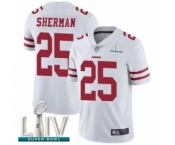 Youth San Francisco 49ers #25 Richard Sherman White Vapor Untouchable Limited Player Super Bowl LIV Bound Football Jersey