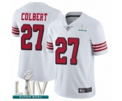 Youth San Francisco 49ers #27 Adrian Colbert Limited White Rush Vapor Untouchable Super Bowl LIV Bound Football Jersey