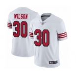 Youth San Francisco 49ers #30 Jeff Wilson Limited White Rush Vapor Untouchable Football Jersey