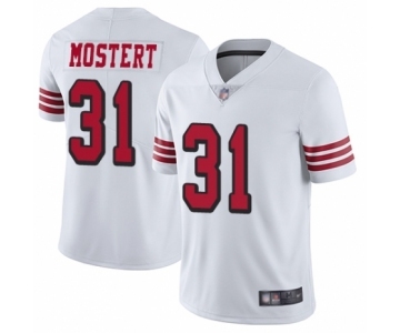 Youth San Francisco 49ers #31 Raheem Mostert Limited White Rush Vapor Untouchable Football Jersey