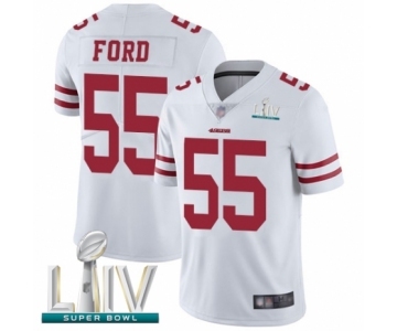 Youth San Francisco 49ers #55 Dee Ford White Vapor Untouchable Limited Player Super Bowl LIV Bound Football Jersey
