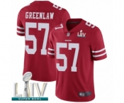 Youth San Francisco 49ers #57 Dre Greenlaw Red Team Color Vapor Untouchable Limited Player Super Bowl LIV Bound Football Jersey