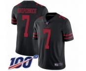 Youth San Francisco 49ers #7 Colin Kaepernick Black Vapor Untouchable Limited Player 100th Season Football Jersey Youth San Francisco 49ers #7 Colin Kaepernick Black Vapor Untouchable Limited Player 100th Season Football Jersey