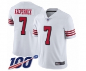 Youth San Francisco 49ers #7 Colin Kaepernick Limited White Rush Vapor Untouchable 100th Season Football Jersey Youth San Francisco 49ers #7 Colin Kaepernick Limited White Rush Vapor Untouchable 100th Season Football Jersey