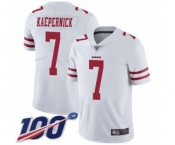Youth San Francisco 49ers #7 Colin Kaepernick White Vapor Untouchable Limited Player 100th Season Football Jersey Youth San Francisco 49ers #7 Colin Kaepernick White Vapor Untouchable Limited Player 100th Season Football Jersey