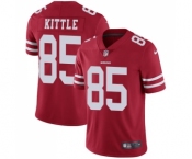 Youth San Francisco 49ers #85 George Kittle Red Team Color Vapor Untouchable Limited Player Football Jersey