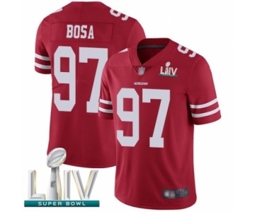 Youth San Francisco 49ers #97 Nick Bosa Red Team Color Vapor Untouchable Limited Player Super Bowl LIV Bound Football Jersey