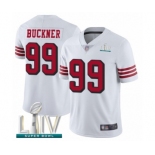 Youth San Francisco 49ers #99 DeForest Buckner Limited White Rush Vapor Untouchable Super Bowl LIV Bound Football Jersey