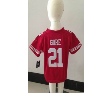 nike kids nfl jerseys san francisco 49ers #21 frank gore red[nike]