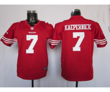 nike youth nfl jerseys san francisco 49ers #7 kaepernick red[nike]