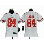 nike youth nfl jerseys san francisco 49ers #84 moss white[nike]