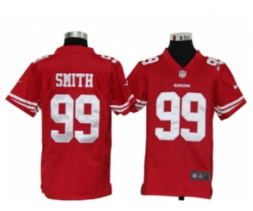 nike youth nfl jerseys san francisco 49ers #99 smith red[nike]