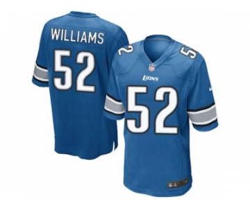 Men's Nike Detroit Lions #52 Antwione Williams Game Light Blue Team Color NFL Jersey