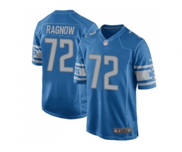 Nike Detroit Lions #72 Frank Ragnow Home Men Blue Game NFL Jersey