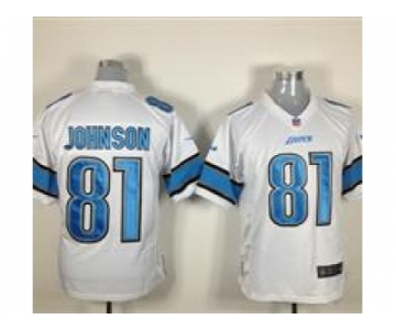 nike nfl jerseys detroit lions #81 calvin johnson white[game]