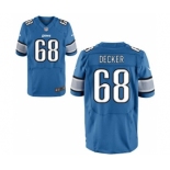 Men Detroit Lions #68 Taylor Decker Light Blue Elite Jersey