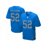 Men's Nike Detroit Lions #52 Antwione Williams Elite Blue Alternate NFL Jersey
