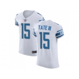Nike Detroit Lions #15 Golden Tate III White Men Stitched NFL Vapor Untouchable Elite Jersey