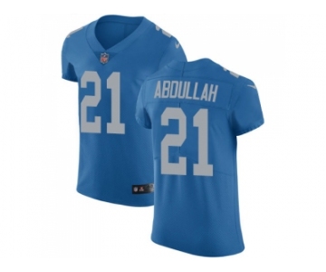 Nike Detroit Lions #21 Ameer Abdullah Blue Throwback Men Stitched NFL Vapor Untouchable Elite Jersey