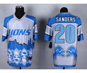 nike nfl jerseys detroit lions #20 sanders[Elite Style Noble Fashion]