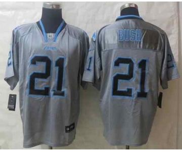 nike nfl jerseys detroit lions #21 bush grey[Elite lights out]