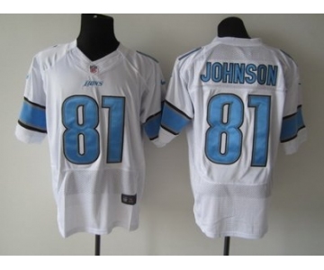 nike nfl jerseys detroit lions #81 calvin johnson white[elite]