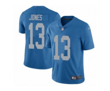Men Nike Detroit Lions #13 T.J. Jones Blue Alternate Vapor Untouchable Limited Player NFL Jersey
