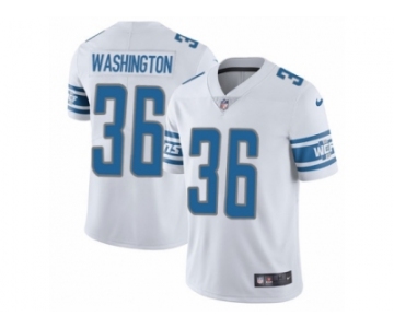 Men Nike Detroit Lions #36 Dwayne Washington White Vapor Untouchable Limited Player NFL Jersey