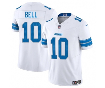 Men's Detroit Lions #10 Ronnie Bell White 2025 F.U.S.E. Vapor Limited Football Stitched Jersey