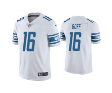 Men's Detroit Lions #16 Jared Goff White Vapor Untouchable Limited Stitched Football Jersey