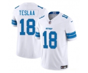 Men's Detroit Lions #18 Isaac TeSlaa White 2025 Draft F.U.S.E. Vapor Limited Football Stitched Jersey