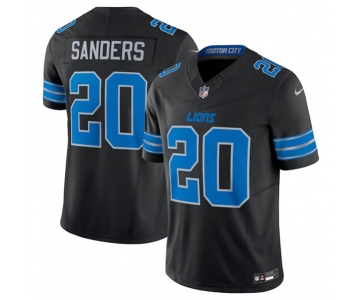 Men's Detroit Lions #20 Barry Sanders Black 2024 F.U.S.E. 2nd Alternate Vapor Limited Stitched Jersey