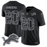 Men's Detroit Lions #20 Barry Sanders Black F.U.S.E. 2026 Salute to Service Limited Football Stitched Jersey Men's Detroit Lions #20 Barry Sanders Black F.U.S.E. 2026 Salute to Service Limited Football Stitched Jersey