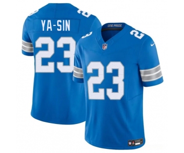 Men's Detroit Lions #23 Rock Ya-Sin Blue 2025 F.U.S.E. Vapor Limited Football Stitched Jersey