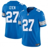 Men's Detroit Lions #27 Christian Izien Blue 2026 F.U.S.E. Vapor Limited Football Stitched Game Jersey
