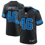Men's Detroit Lions #46 Jack Campbell Black 2nd Alternate Vapor Limited Football Stitched Game Jersey