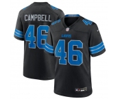 Men's Detroit Lions #46 Jack Campbell Black 2nd Alternate Vapor Limited Football Stitched Game Jersey