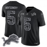 Men's Detroit Lions #5 David Montgomery Black F.U.S.E. 2026 Salute to Service Limited Football Stitched Jersey Men's Detroit Lions #5 David Montgomery Black F.U.S.E. 2026 Salute to Service Limited Football Stitched Jersey