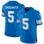 Men's Detroit Lions #5 Teddy Bridgewater Blue 2026 F.U.S.E. Vapor Limited Football Stitched Game Jersey