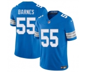 Men's Detroit Lions #55 Derrick Barnes Blue 2025 F.U.S.E. Vapor Limited Football Stitched Game Jersey Men's Detroit Lions #55 Derrick Barnes Blue 2025 F.U.S.E. Vapor Limited Football Stitched Game Jersey