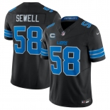 Men's Detroit Lions #58 Penei Sewell Black 2026 With 4-Star C Patch F.U.S.E. Vapor Limited Football Stitched Jersey Men's Detroit Lions #58 Penei Sewell Black 2026 With 4-Star C Patch F.U.S.E. Vapor Limited Football Stitched Jersey