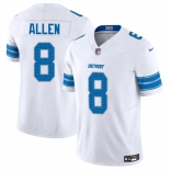Men's Detroit Lions #8 Kyle Allen White 2025 F.U.S.E. Vapor Limited Football Stitched Jersey