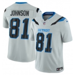 Men's Detroit Lions #81 Calvin Johnson Silver 2026 F.U.S.E. Rivalries Collection Limited Football Stitched Jersey Men's Detroit Lions #81 Calvin Johnson Silver 2026 F.U.S.E. Rivalries Collection Limited Football Stitched Jersey