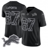 Men's Detroit Lions #87 Sam LaPorta Black F.U.S.E. 2026 Salute to Service Limited Football Stitched Jersey Men's Detroit Lions #87 Sam LaPorta Black F.U.S.E. 2026 Salute to Service Limited Football Stitched Jersey