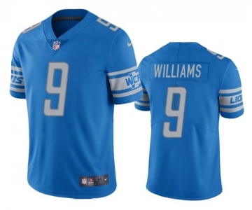 Men's Detroit Lions #9 Jameson Williams Blue Vapor Untouchable Limited Stitched Jersey