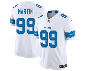 Men's Detroit Lions #99 Brodric Martin White 2025 F.U.S.E. Vapor Limited Football Stitched Jersey